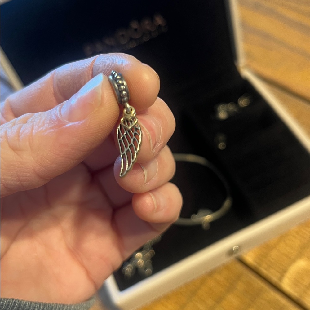 Pandora Silver Angel Wing Charm